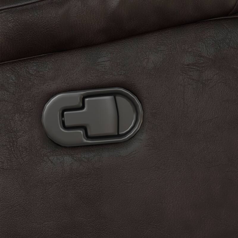Manual Recliner Chair with Overstuffed Arm and Back