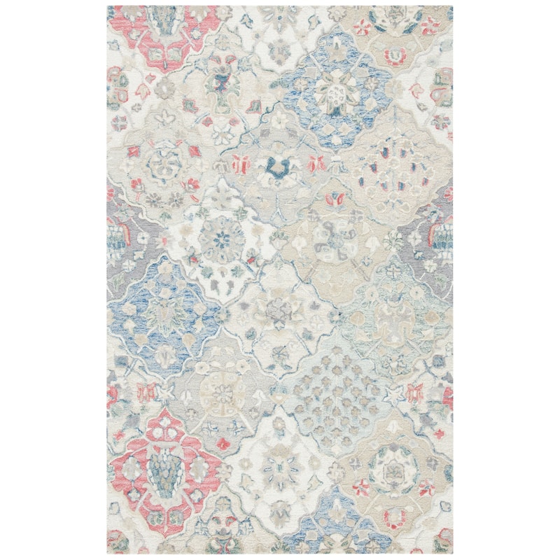 SAFAVIEH Handmade Glamour Noella Floral Wool Rug
