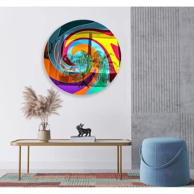 Oversized Art / Mirrored Acrylic Swirl/ Made In USA/ Luxury Gift / Wall Decor/Modern Art/Abstract Wall Decor/ Swirl Art