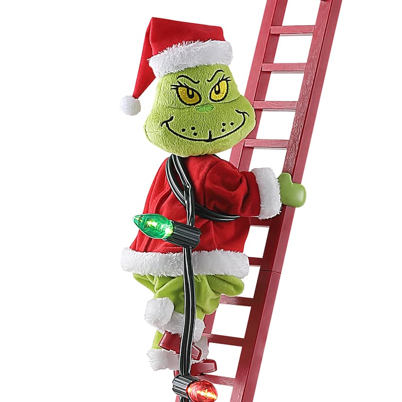43 in. Animated Ladder Climbing Grinch