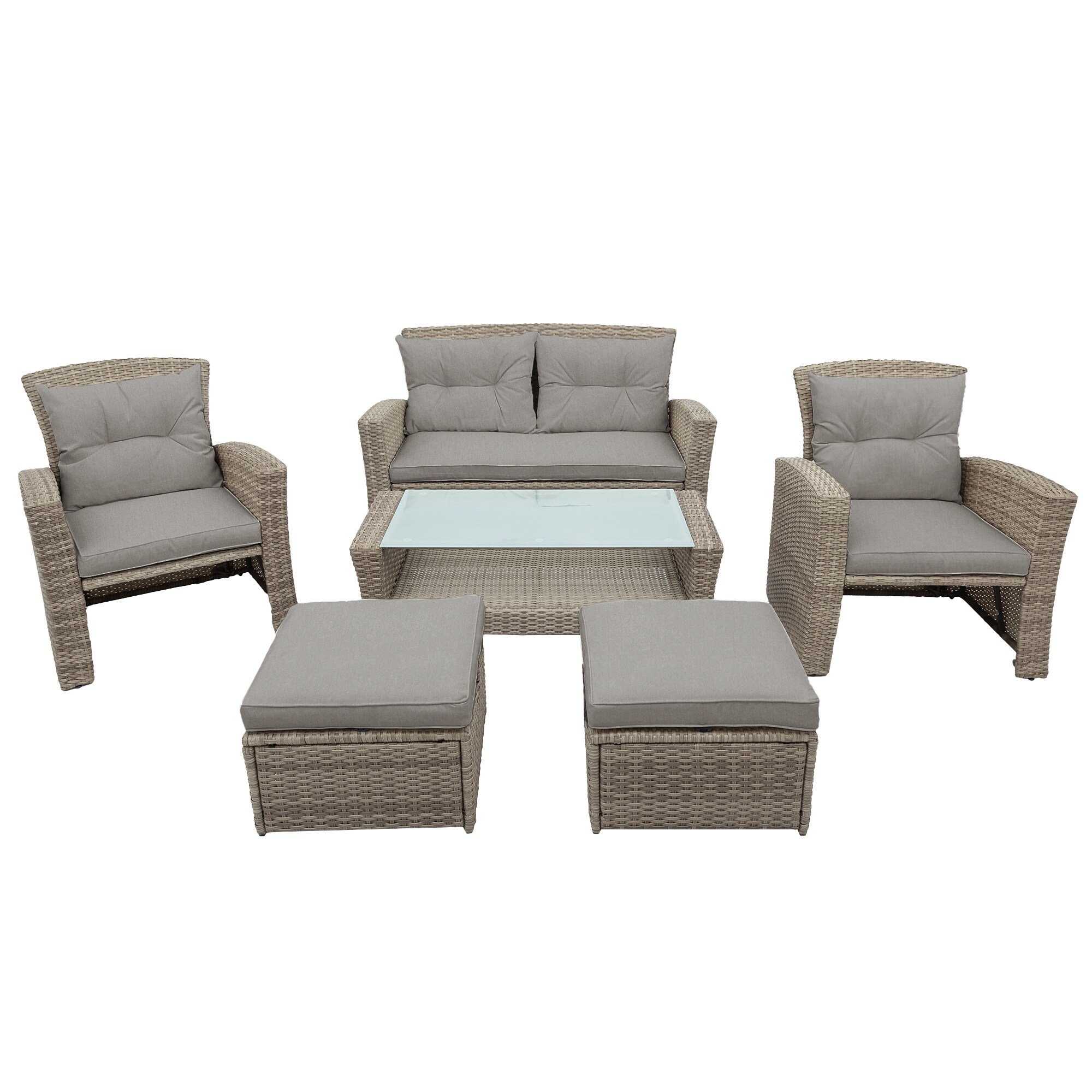 Wicker pull shop out sofa