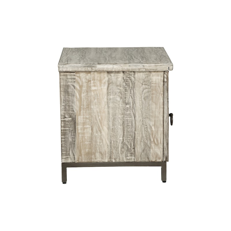Laddford Whitewash Accent Cabinet - 22"W x 22"D x 24"H