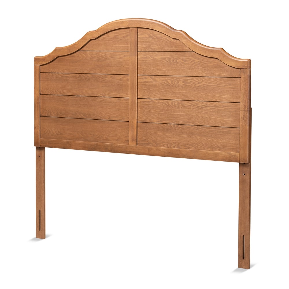 Clive Vintage Traditional Ash Walnut Finished Wood Headboard