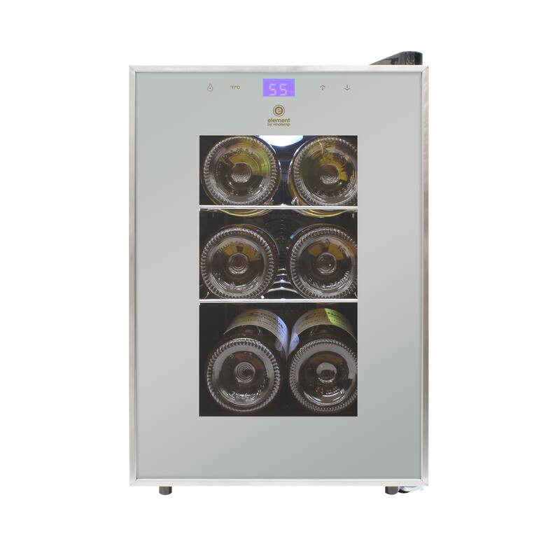 6-Bottle Touch Screen Single-Zone Wine Cooler