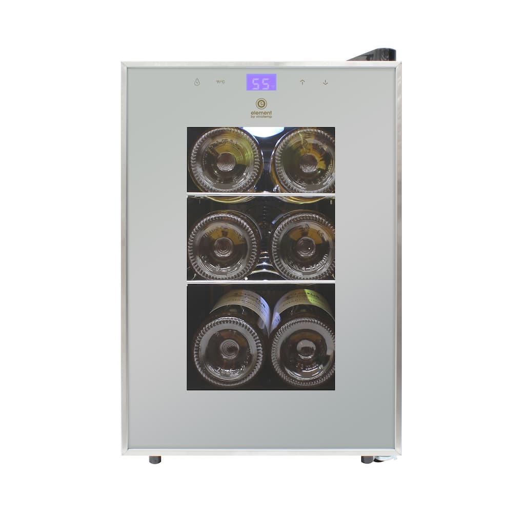 6-Bottle Touch Screen Single-Zone Wine Cooler