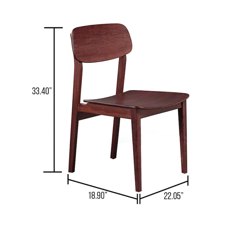 Dylan Chair, Burgundy, (Set of 2)