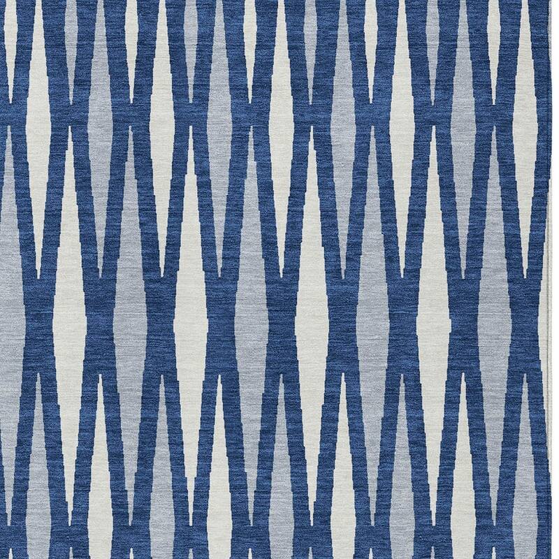 HomeRoots Geometric Transitional Rectangle Outdoor Rug