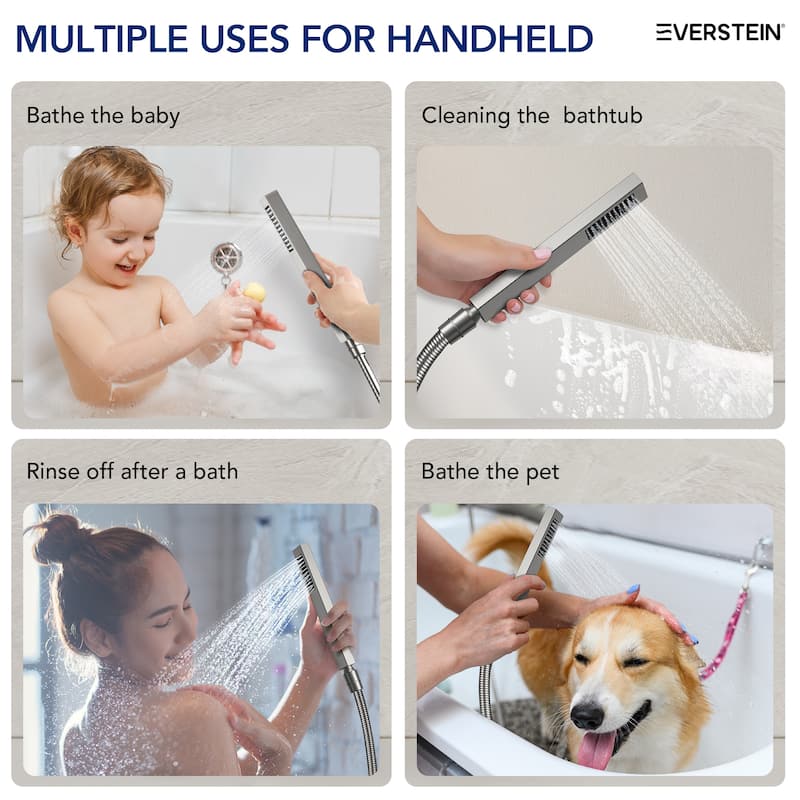 Tub And Shower Faucet Set Complete Shower System with Handheld Shower