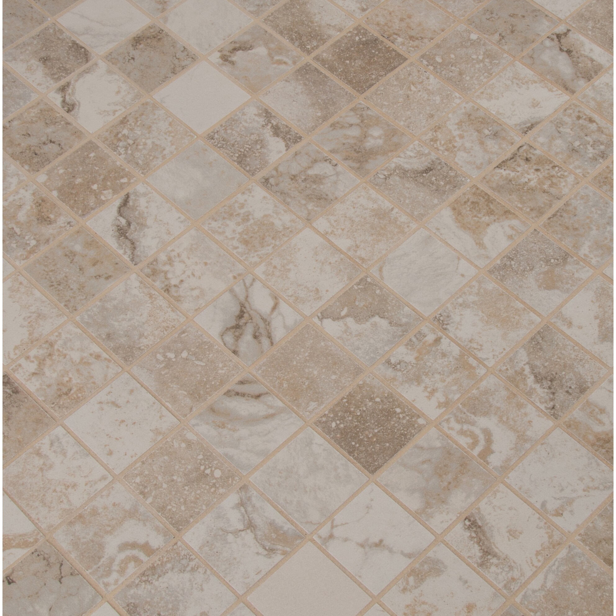 11sf White Marble Natural Stone Moroccan Pattern Mosaic Tile