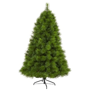 6' Green Scotch Pine Christmas Tree with 300 Clear LED Lights