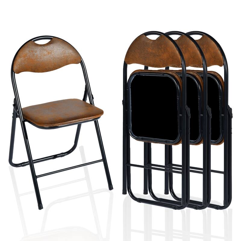 Homy Casa 4PK Folding Chair Set-Portable, Foldable
