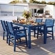 preview thumbnail 9 of 10, WINSOON 5-Piece HIPS All Weather Outdoor Patio Dining Sets 1-Table and 4-Chairs Navy