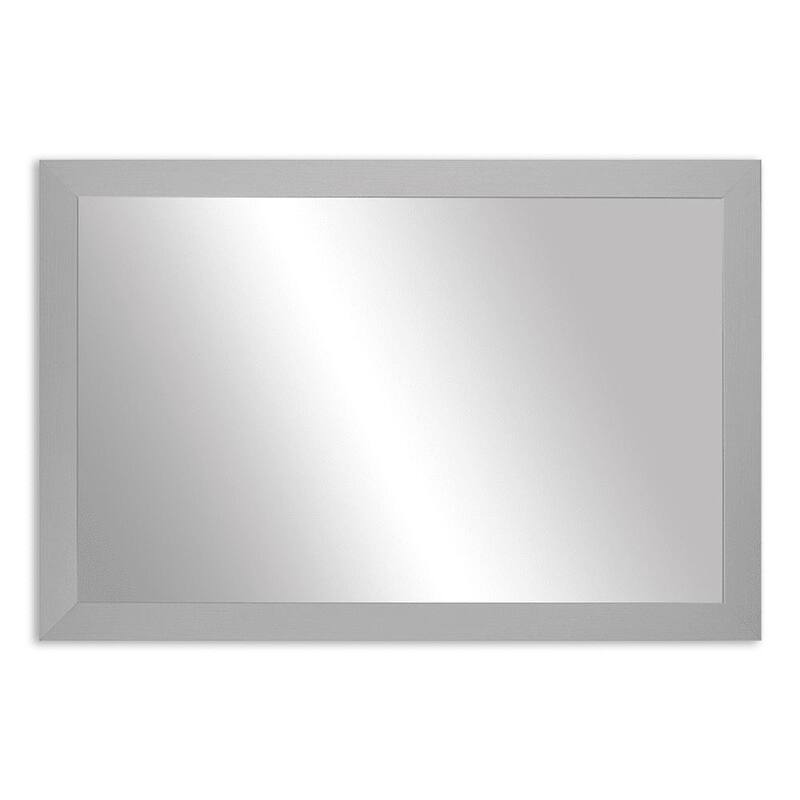 Frame My Mirror Stainless Steel Framed Vanity Mirror, Meade Design
