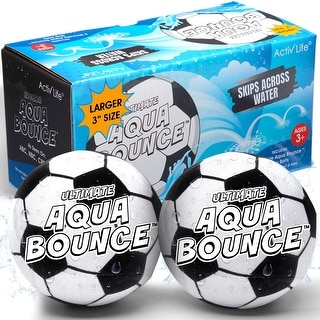 Ultimate Larger 3" Skip Balls (Soccer), Beach Pool Toys for Kids 8-12, Summer Gifts, Water Games, Family Fun