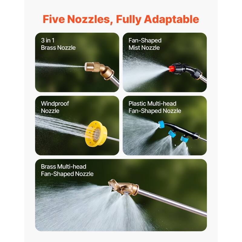 White and Orange 13.1 Gallon Electric Wheeled Sprayer with Adjustable Pressure and 30m Hose