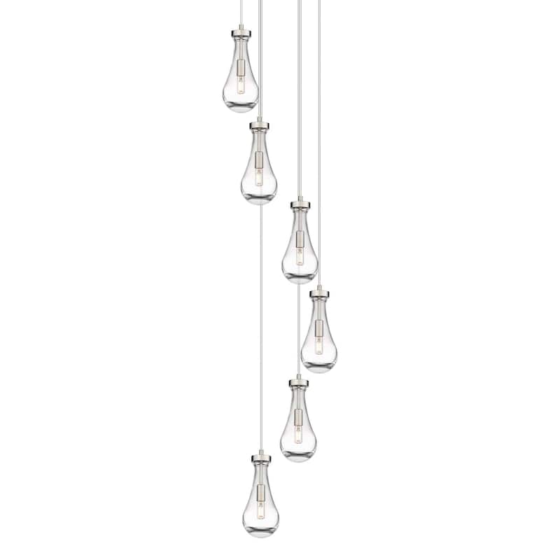 Innovations Lighting 116-451-1P-12-16 Owego Pendant Owego 6 Light 16" - Brushed Satin Nickel / Clear
