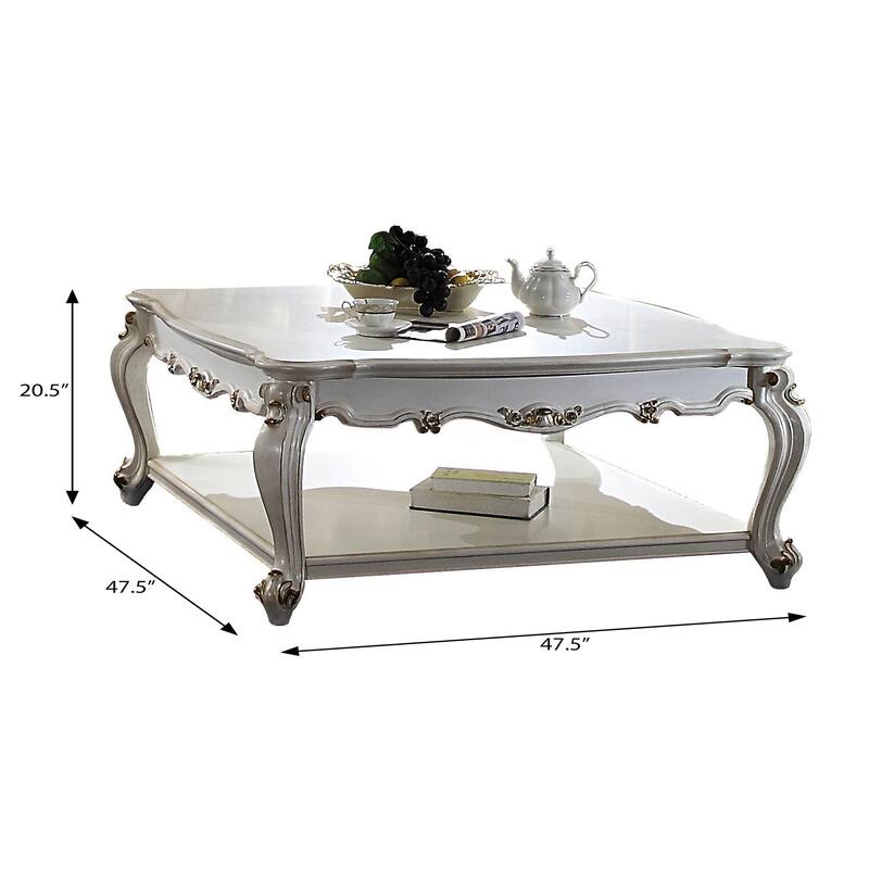 Deveraux Coffee Table with Bottom Shelf