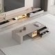 preview thumbnail 8 of 12, Modern Extendable Coffee Table with Storage Drawers, Motion Sensor LED Lights, Open Shelves and Soft-Close Storage