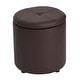 preview thumbnail 18 of 23, Copper Grove Fabric Upholstery Cylindrical Storage Ottoman