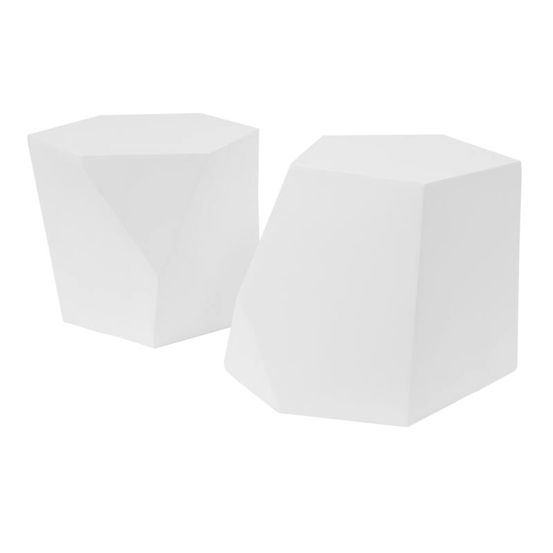 Modern MGO hexagon-topped Coffee Table Set Suitable for Any Space , No assembly is required