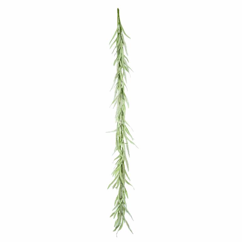 Transpac Foam 60 in. Light Brown Spring Leafy Sage Garland