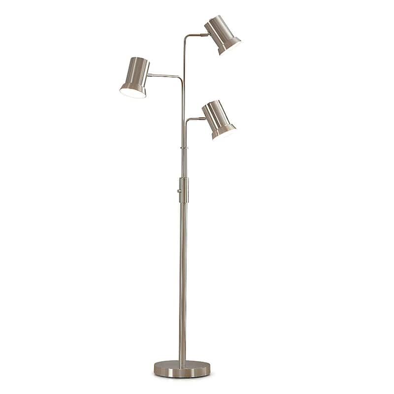 HOMEGLAM Studio 73"H 3-light Metal Floor Lamp