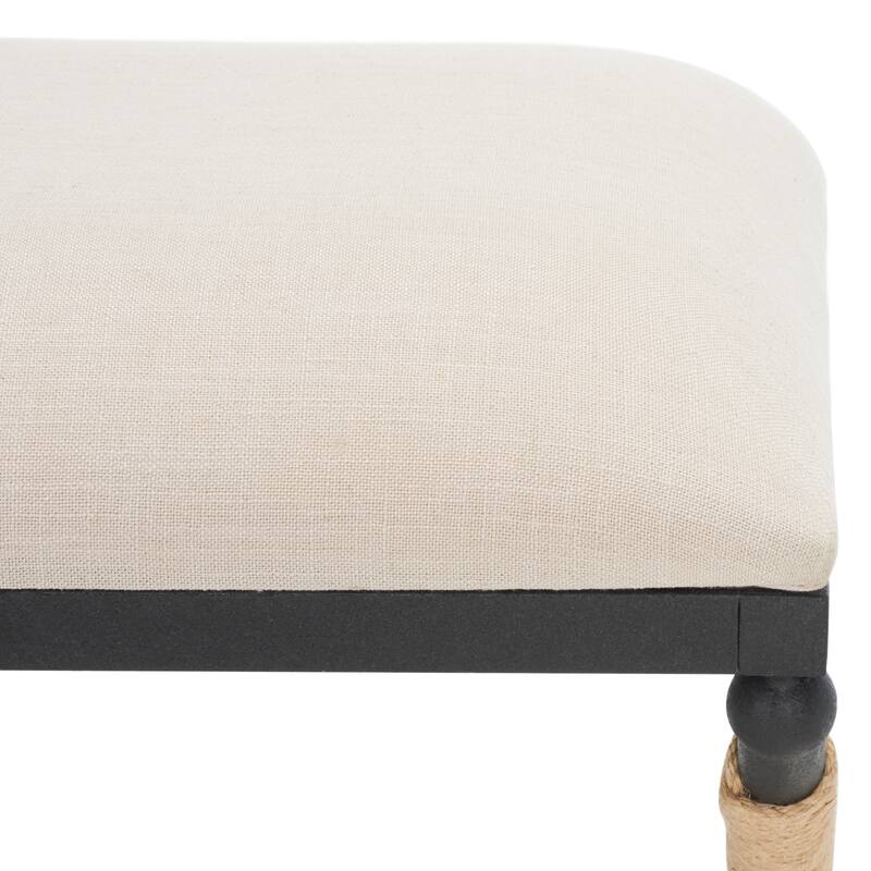 SAFAVIEH Couture Candelaria Hemp Wrapped Bench - 47.8 In W x 16 In D x 20.3 In H - 48Wx16Dx20H