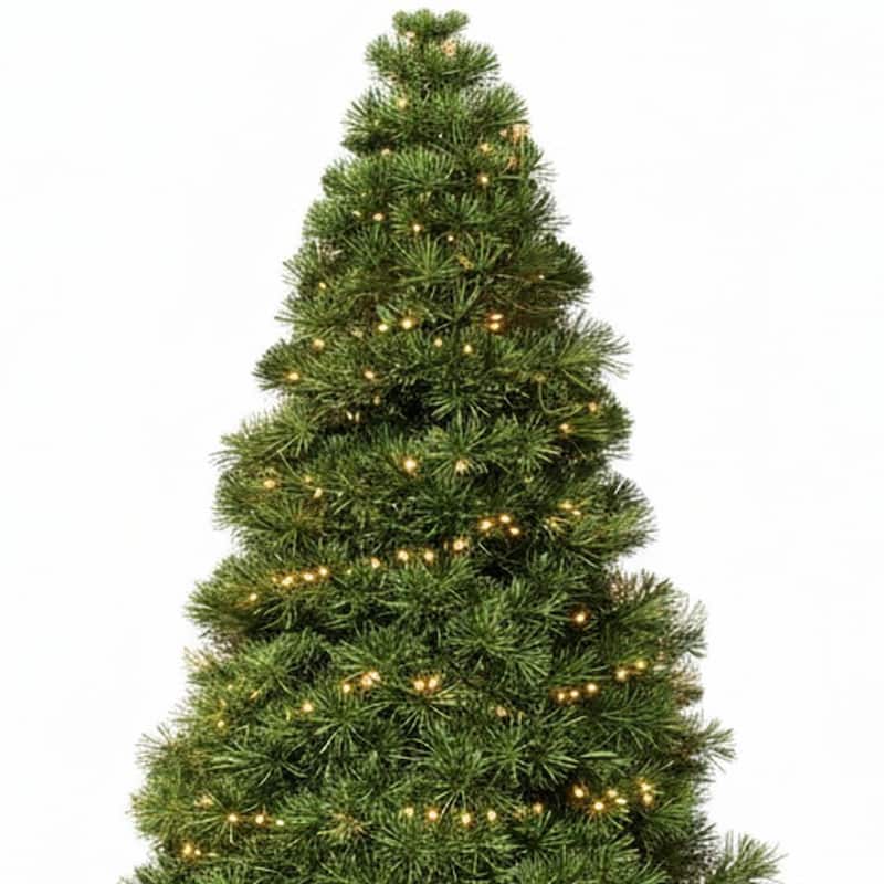 HomeRoots 9' Pre Lit Full Spruce Christmas Tree - Green - 58.00 in. x 108.00 in. x 58.00 in.