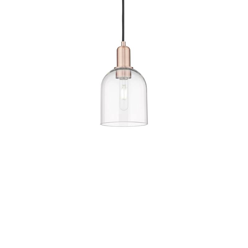 Innovations Lighting 716-1P-11-6 Bella Pendant Bella 6" Wide Mini - Antique Copper / Clear