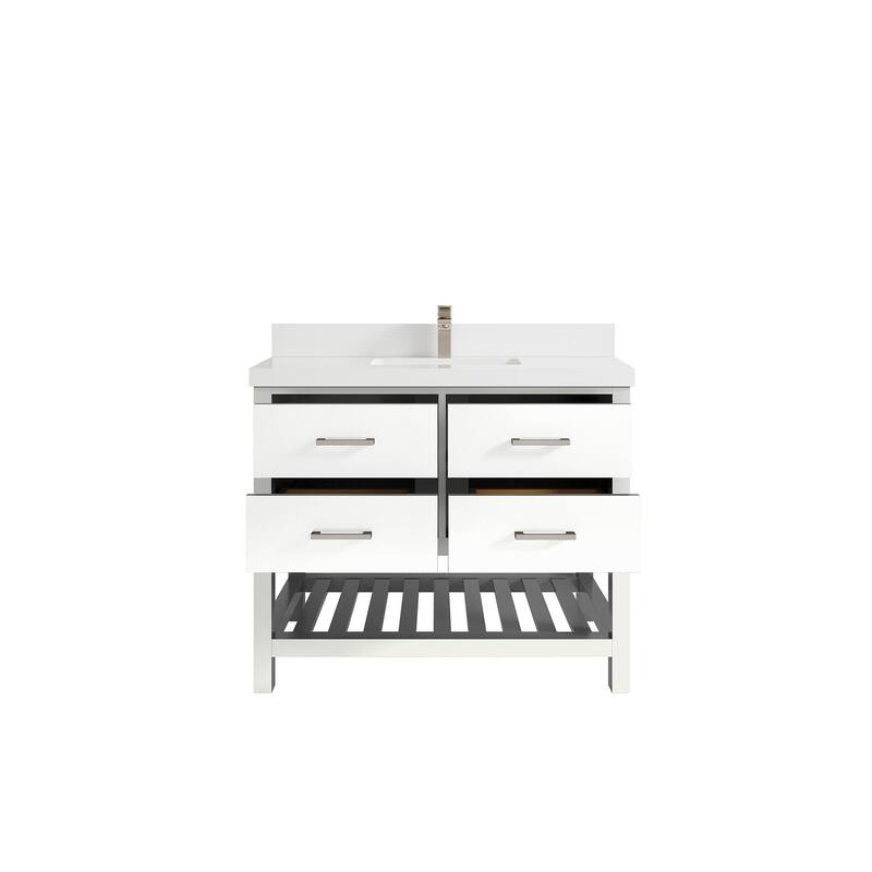 Willow Collections 42 in. W x 22 in. D Parker Single Sink Bathroom Vanity with Countertop
