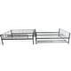 preview thumbnail 18 of 34, Metal Bunk Bed with Bottom Shelf and Full-Length Guardrails, Converts to Two Beds