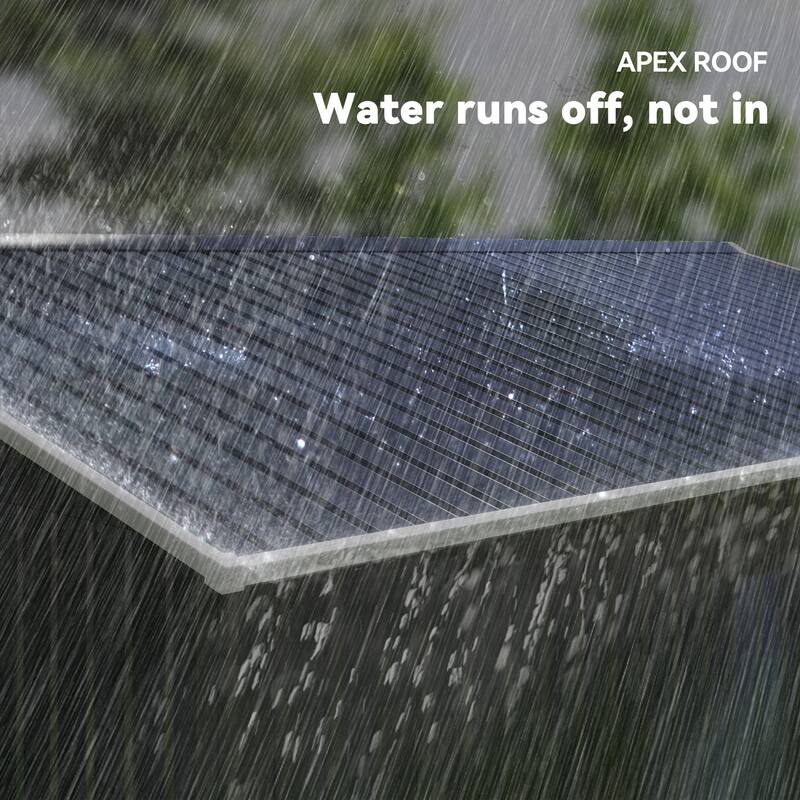 Outsunny 11' x 9' Dark Grey Metal Garden Shed