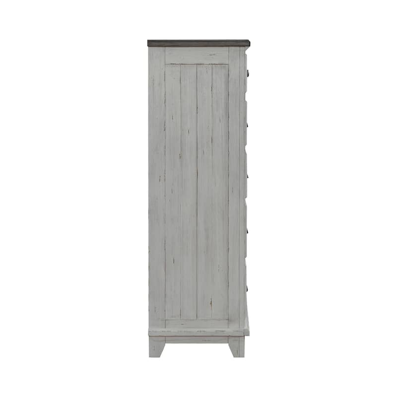 Liberty Furniture River Place Panel Bed, Dresser & Mirror, Chest, Night Stand - King, Queen