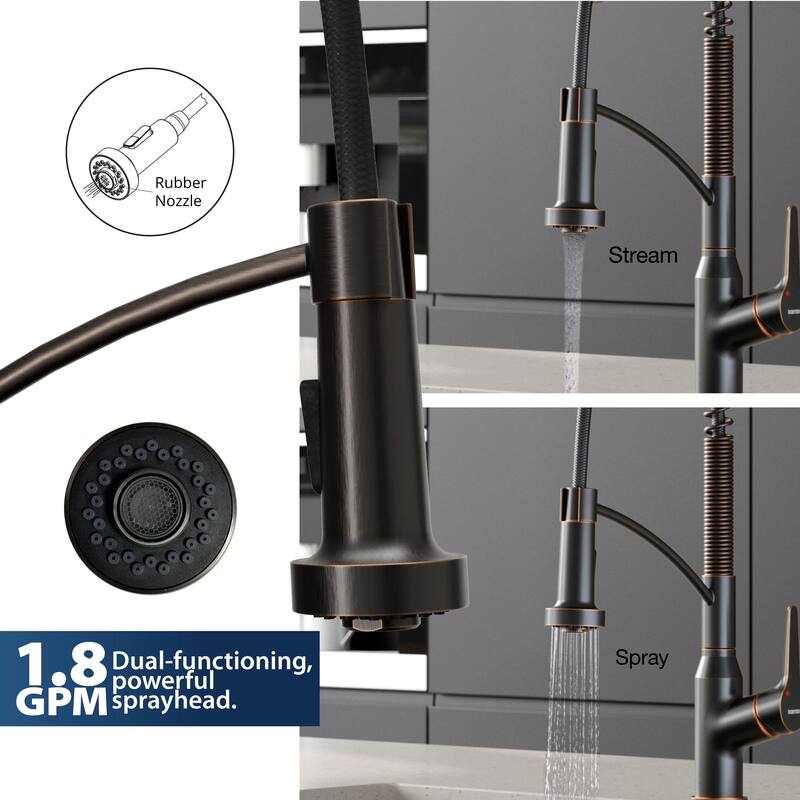 Karran Scottsdale Single-Handle Pull-Down Sprayer Kitchen Faucet
