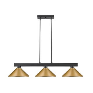 Cobalt 3 Light Billiard Light - Matte Black