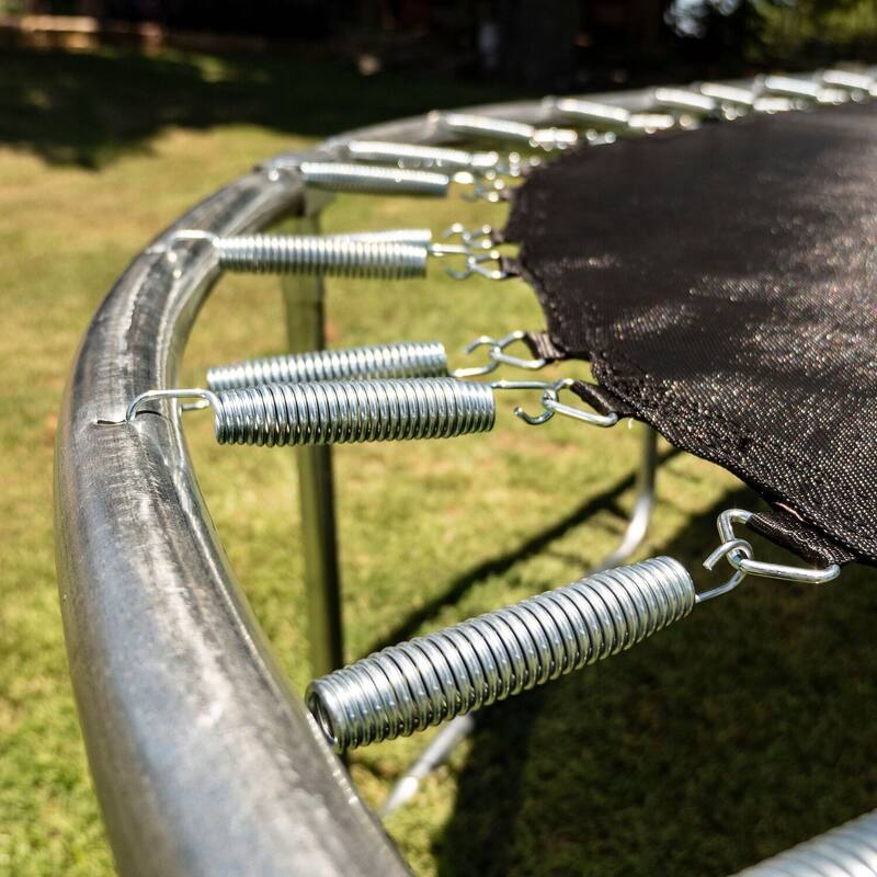 10x15 ft Oval Trampoline with Basketball Hoop - Heavy-Duty Frame, Responsive Bounce & Full Enclosure System - 15