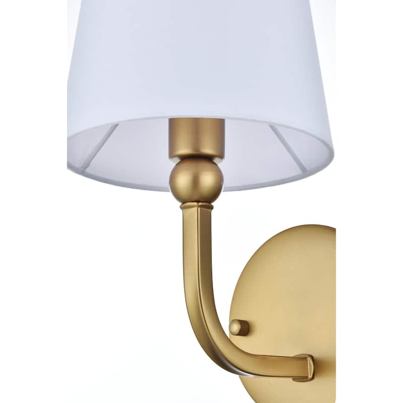Cole 1 Light Black and Clear Bath Sconce