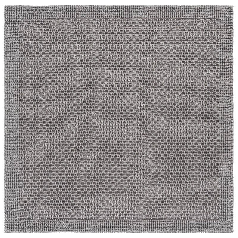 SAFAVIEH Handmade Natura Dorte Casual Wool Rug - 6' Square - Grey