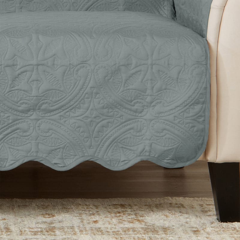 Reversible Love Seat Cover Quilted Pet Furniture Protector Slipcover