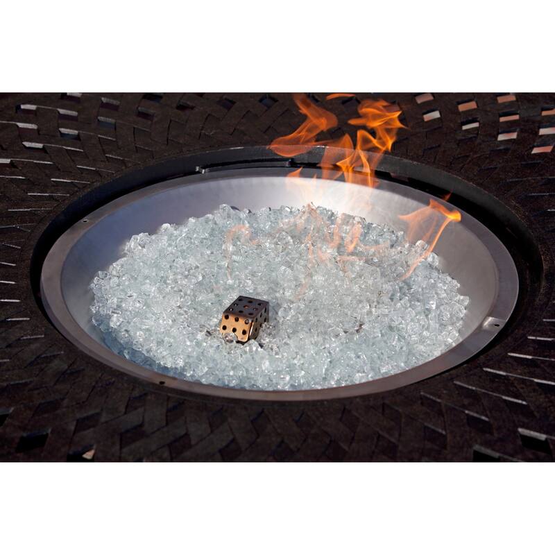Crystal Clear Reflective Fire Glass