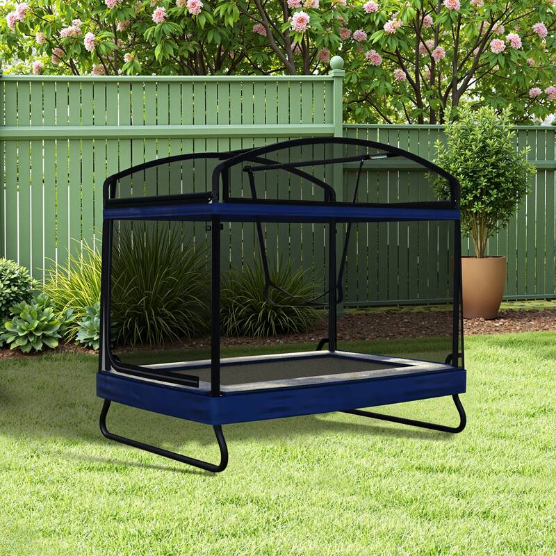 4*6ft trampoline with guard net+swing