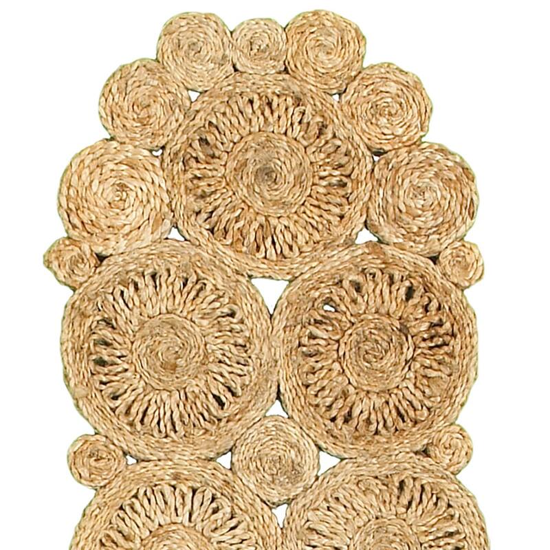 Sevita Jute Woven Table Runner, Natural, 1'4" x 6'8" - 1'4 x 6'8