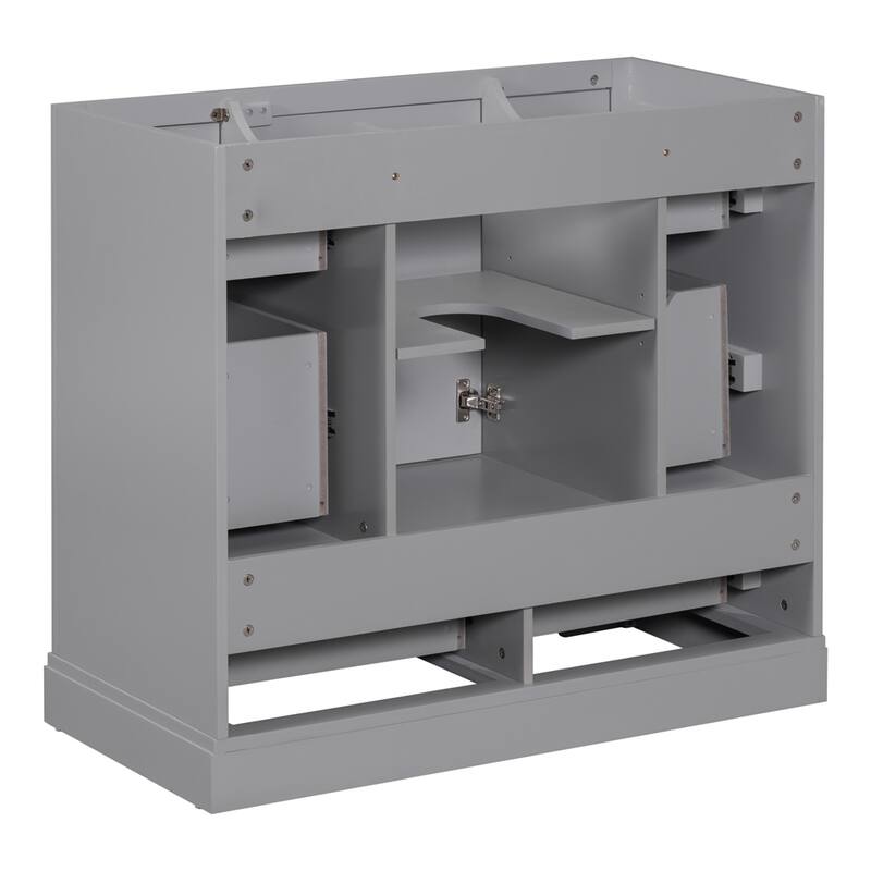 Bathroom Vanity without Sink, Cabinet Base Only, Six Drawers