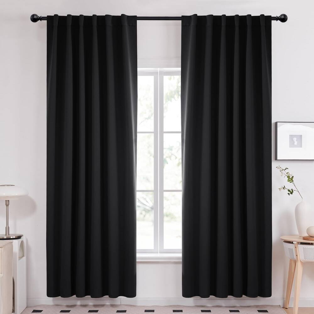 Deconovo Back Tab Blackout Curtains (2 Panel)