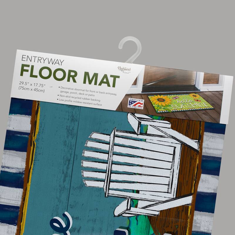 Entryway Floor Mat 29.5" x 17.75" - Welcome to the Lake - 29.375-17.75x.0263