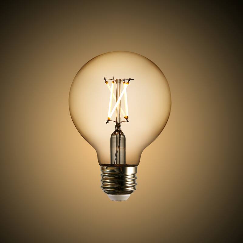 Light Society Set of 4 Niva G25 LED Filament Light Bulbs