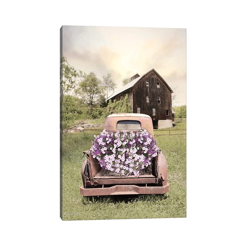 iCanvas "Petunia Truck" by Lori Deiter Canvas Print
