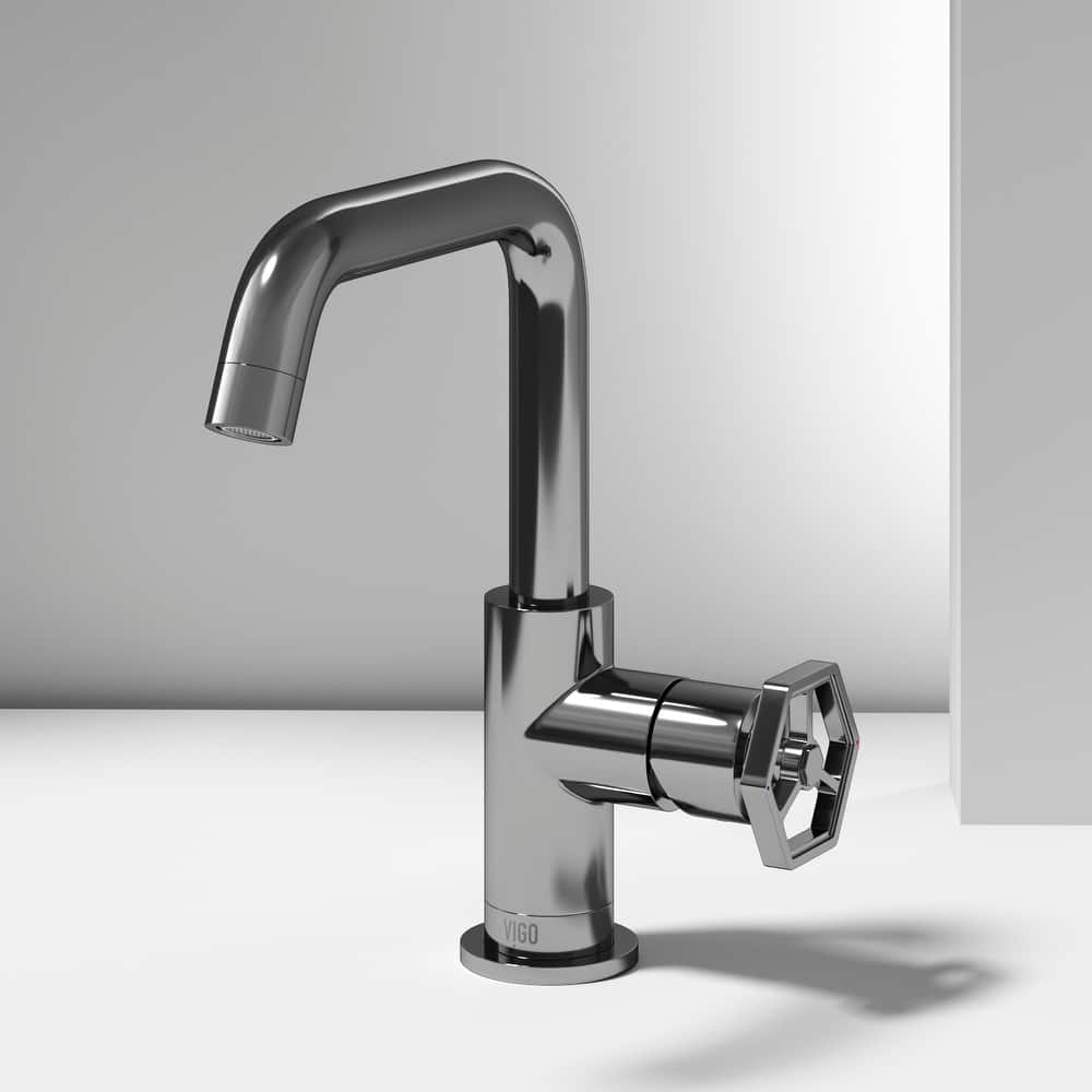 VIGO Ruxton 9" H Single Handle Single Hole Bathroom Faucet