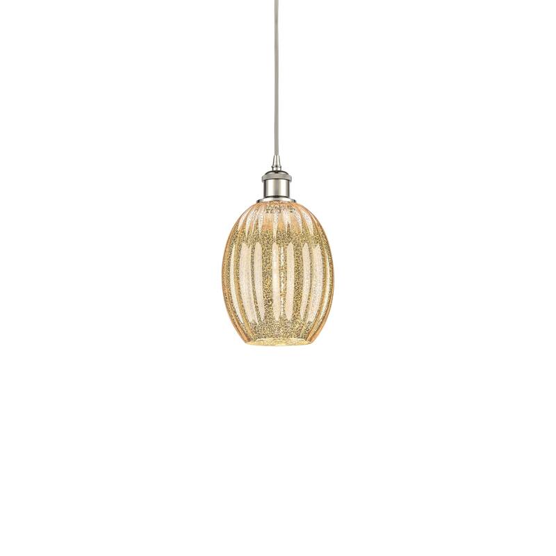 Innovations Lighting 516-1P-11-7 Preston Pendant Preston 7" Wide Mini - Polished Nickel / Mercury