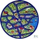 preview thumbnail 11 of 10, HR Kids Rugs City map Educational Non-Slip Play mat for School Daycare Nursery